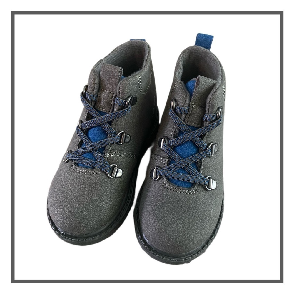 CARTER'S Tug & Go Boots - Gray Blue - Kids Size 5 - New